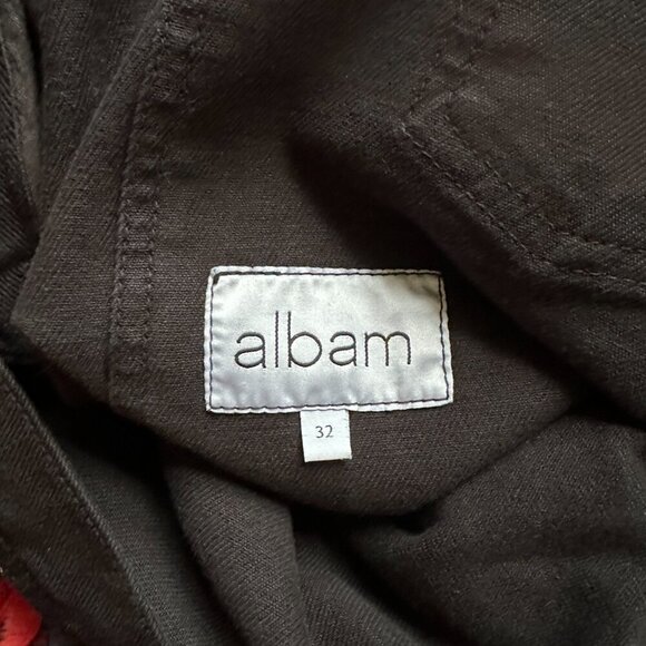 Albam Black Denim Garment Dyed Carpenter Shorts Raw Hem Men's Size 32 Summer - Picture 14 of 15